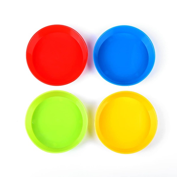 

4pcs Random Color Plastic Paint Palette, Multicolor