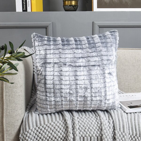 

Faux Fur Cushion Cover Without Filler, Multicolor