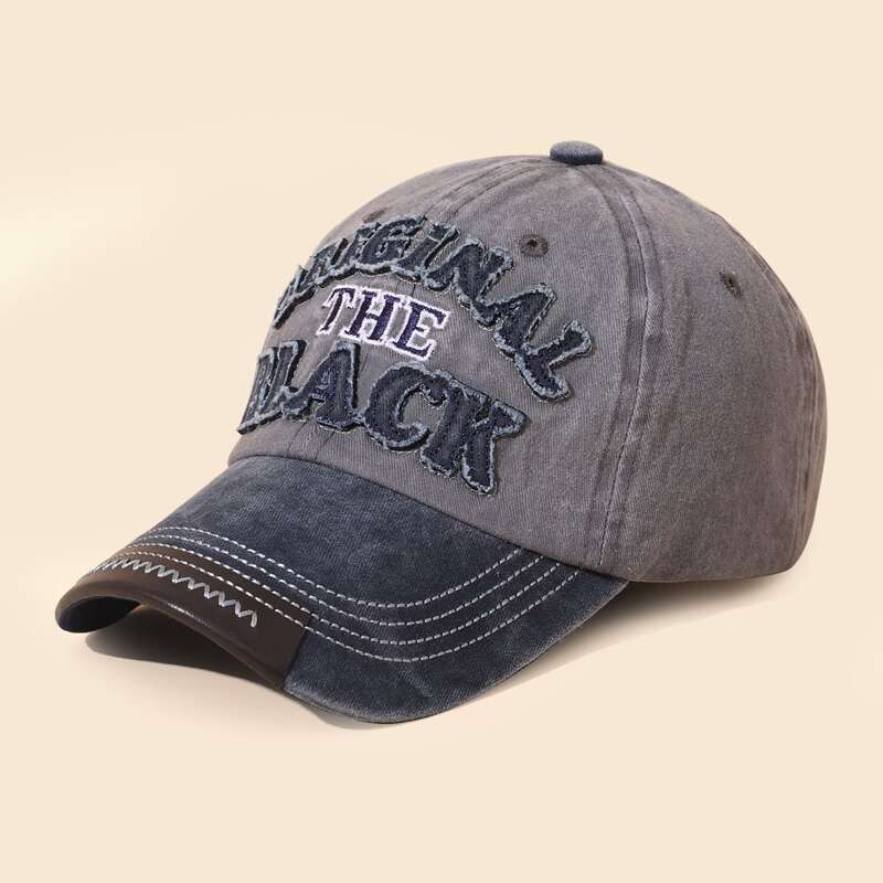 

Guys Letter Embroidery Baseball Cap, Grey