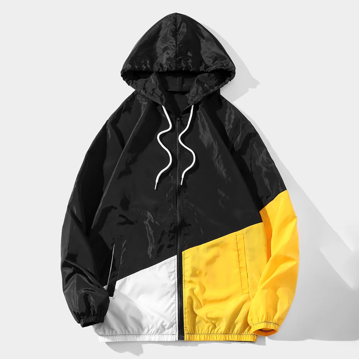 

Guys Cut And Sew Windbreaker Jacket, Multicolor