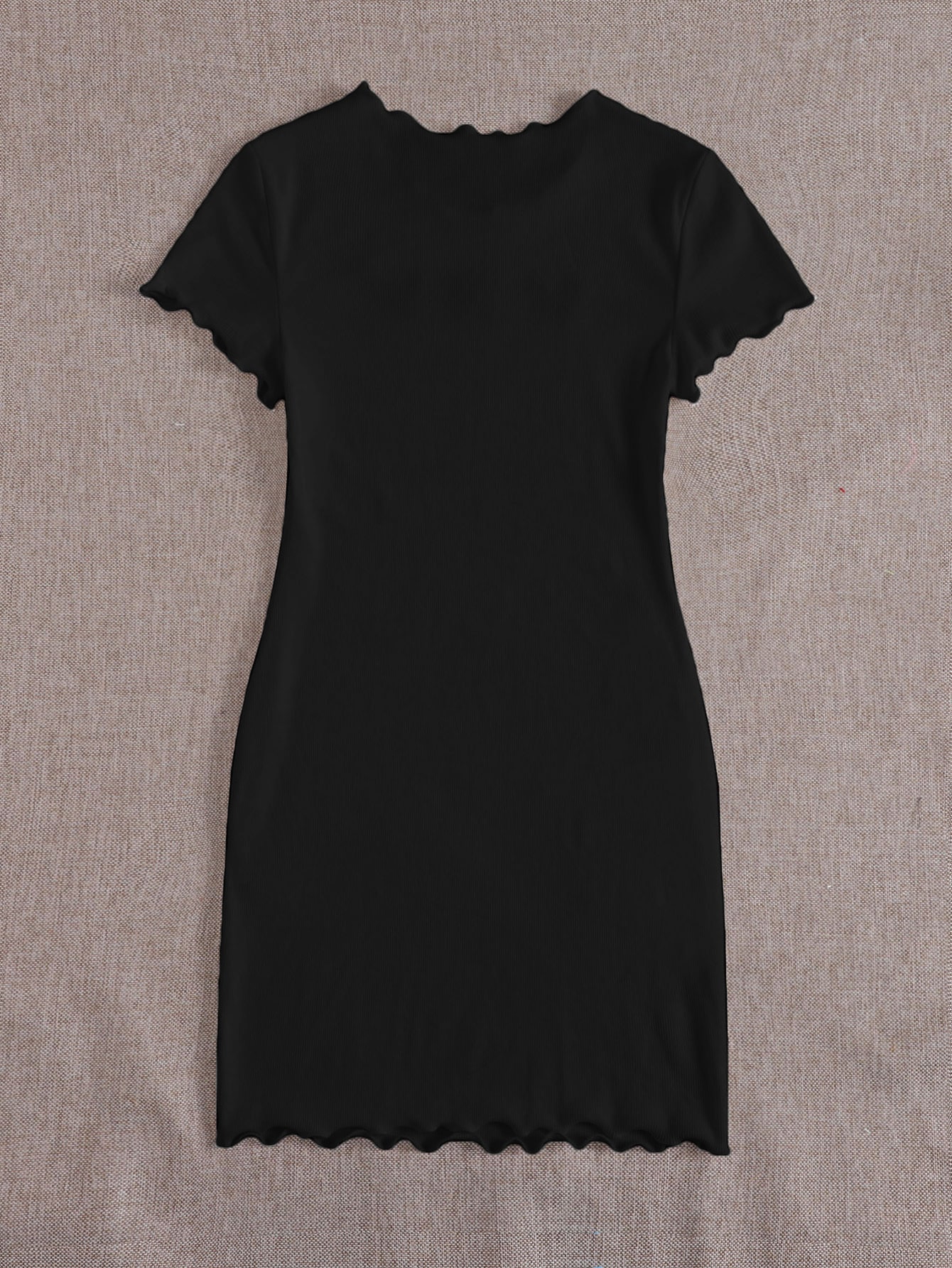 Butterfly Embroidered Lettuce Edge Rib-Knit Bodycon Women Cute Corset Dress, XL Embroidery Lettuce Trim Rib-Knit Black Bodycon Butterfly Embroidered Lettuce Edge Rib-Knit Bodycon Women Cute Corset Dress, XL Embroidery Lettuce Trim Rib-Knit Black Bodycon