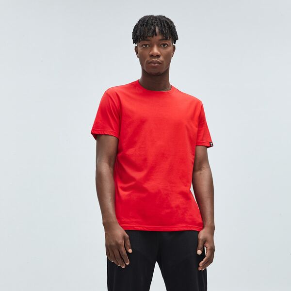 

Men Letter Patched Tee, Red