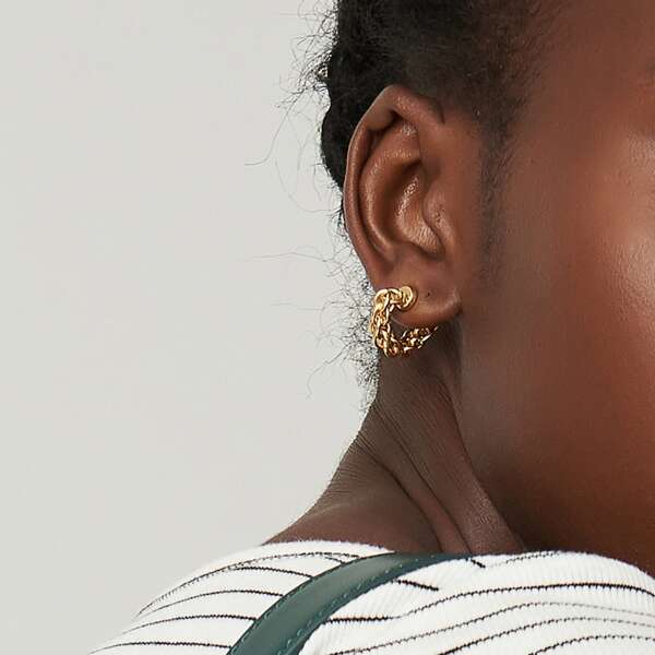 

CHUNKY CHAIN EAR CUFF, Gold