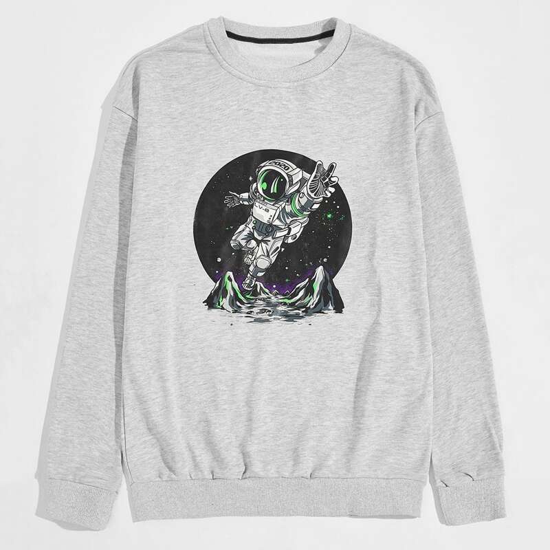 

Guys Astronaut Graphic Sweatshirt, Light grey