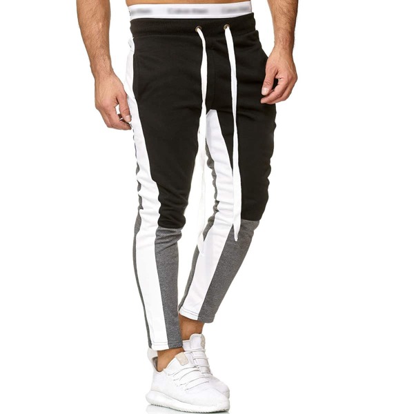 

Men Color-block Drawstring Waist Sweatpants, Multicolor