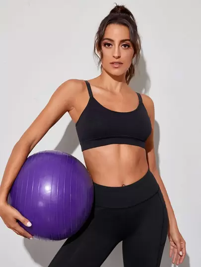 Одноцветный Спортивные бюстгальтеры - Стильная спортивная одежда и аксессуары