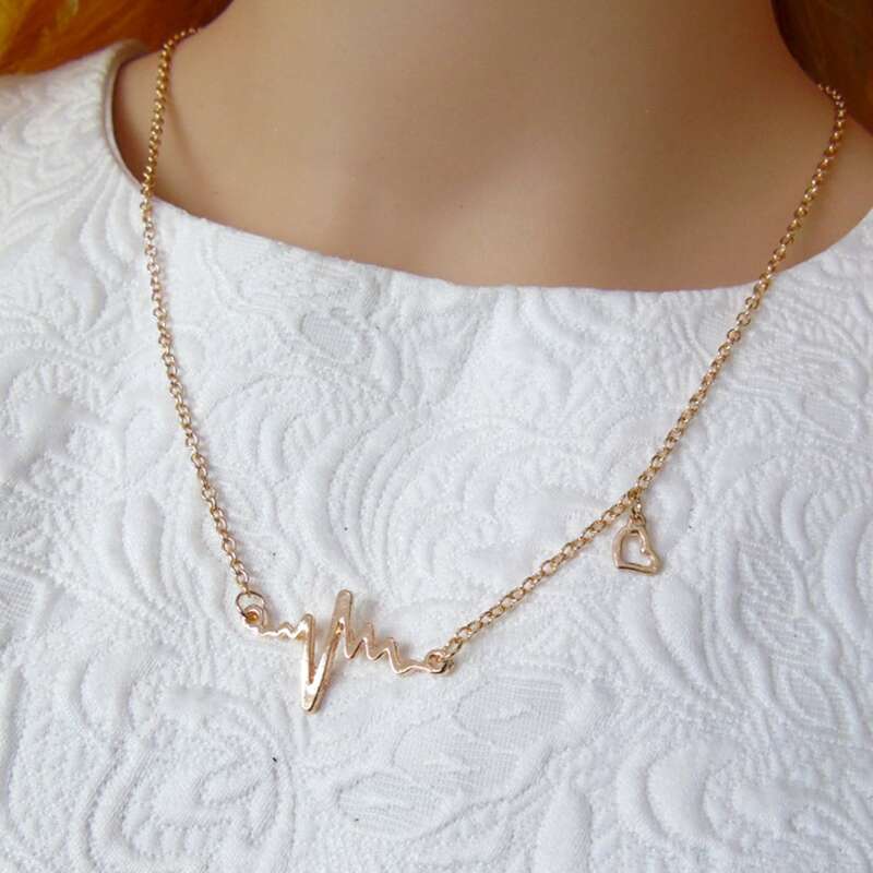 

Heart Pendant Necklace, Gold