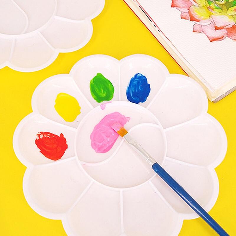 

2pcs Flower Shaped Palette, White