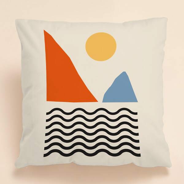 

Geometric Pattern Cushion Cover Without Filler, Multicolor
