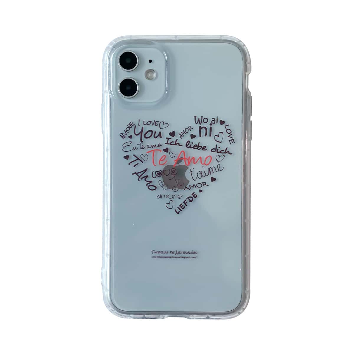 

Letter Graphic Clear iPhone Case