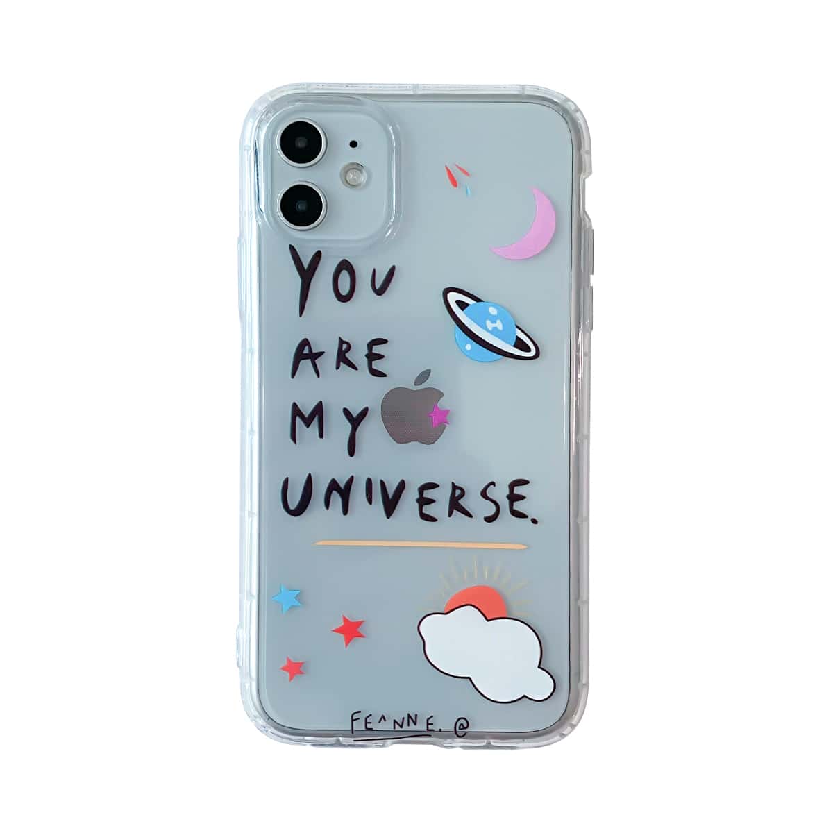 

Planet Clear iPhone Case, Multicolor
