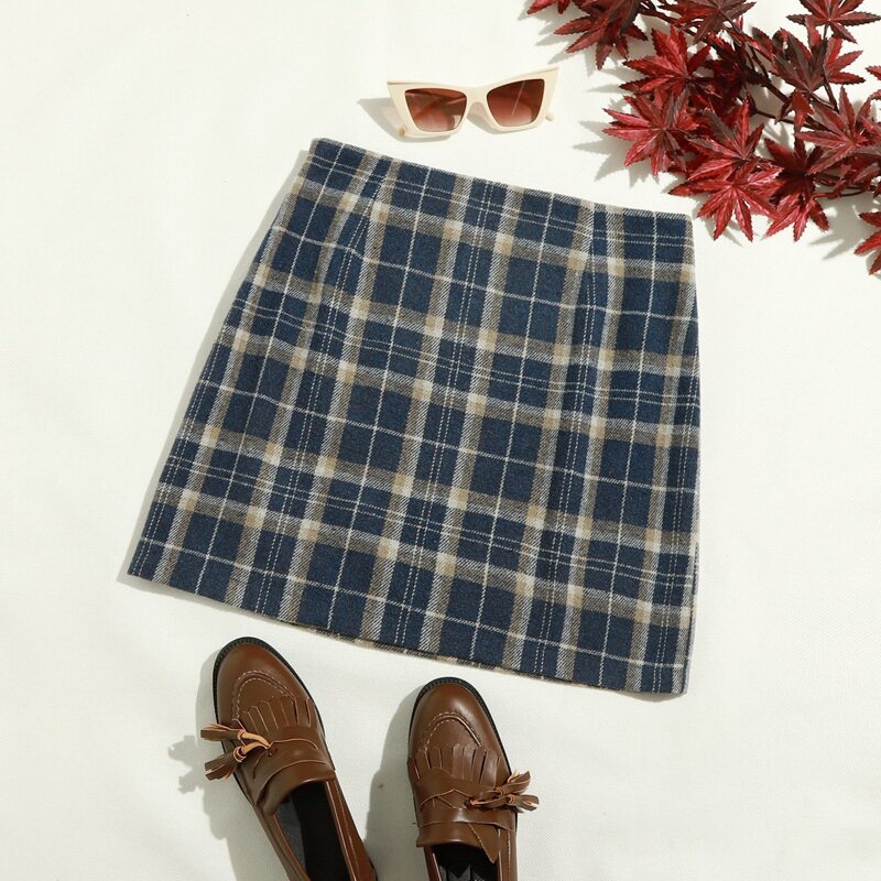 

Plaid Mini Skirt, Multicolor