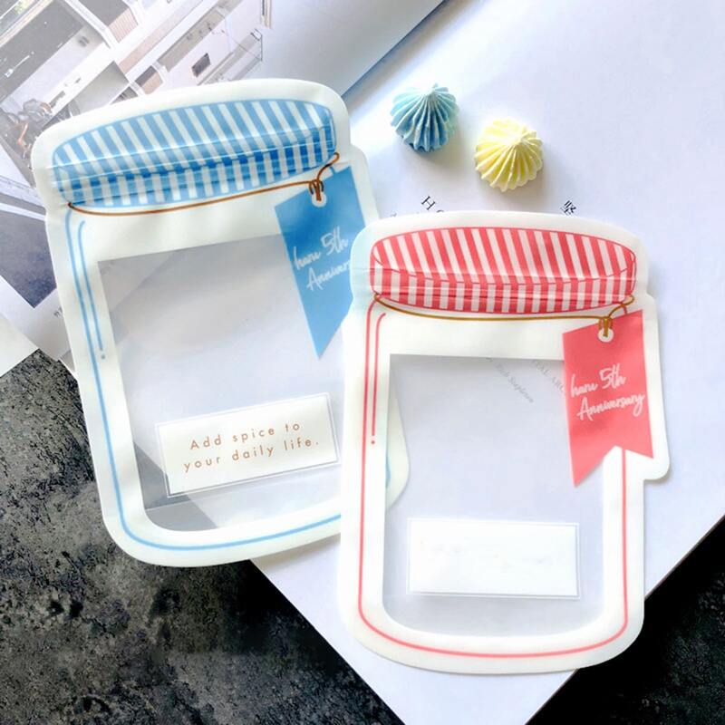 

10pcs Random Color Ziplock Candy Bag, Multicolor
