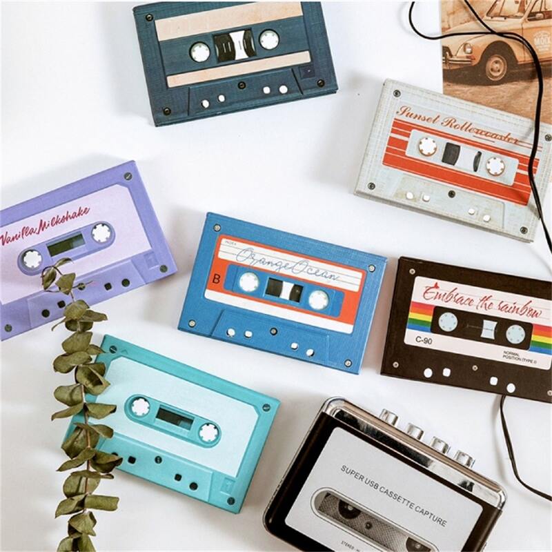 

1pc Magnetic Tape Design Random Memo Pad, Multicolor