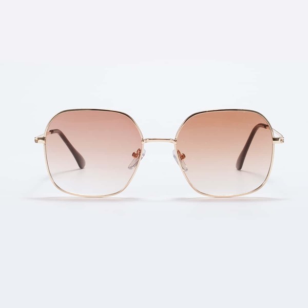 

Metal Frame Sunglasses, Brown
