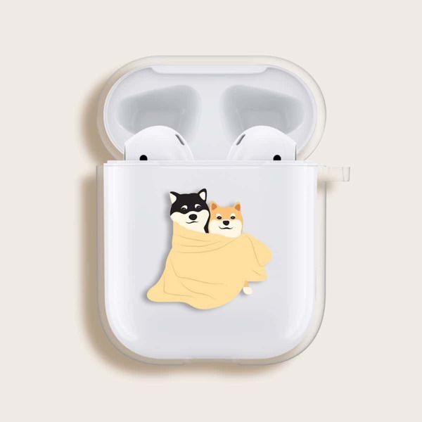 

Dog Pattern Clear Airpods Case