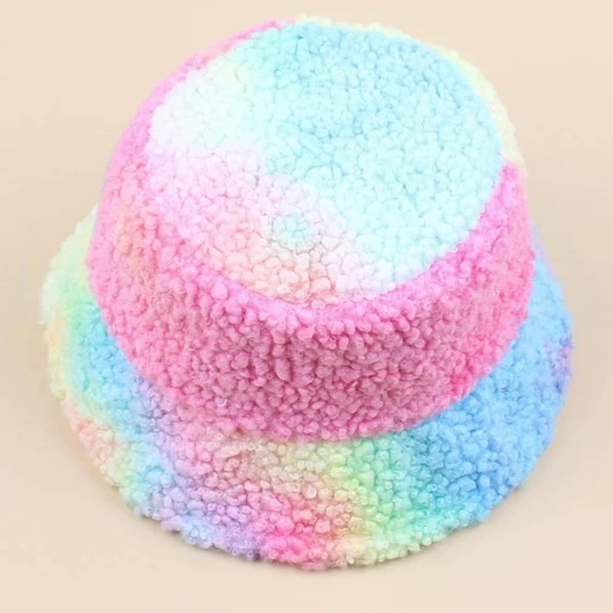 

Ombre Fluffy Bucket Hat, Multicolor