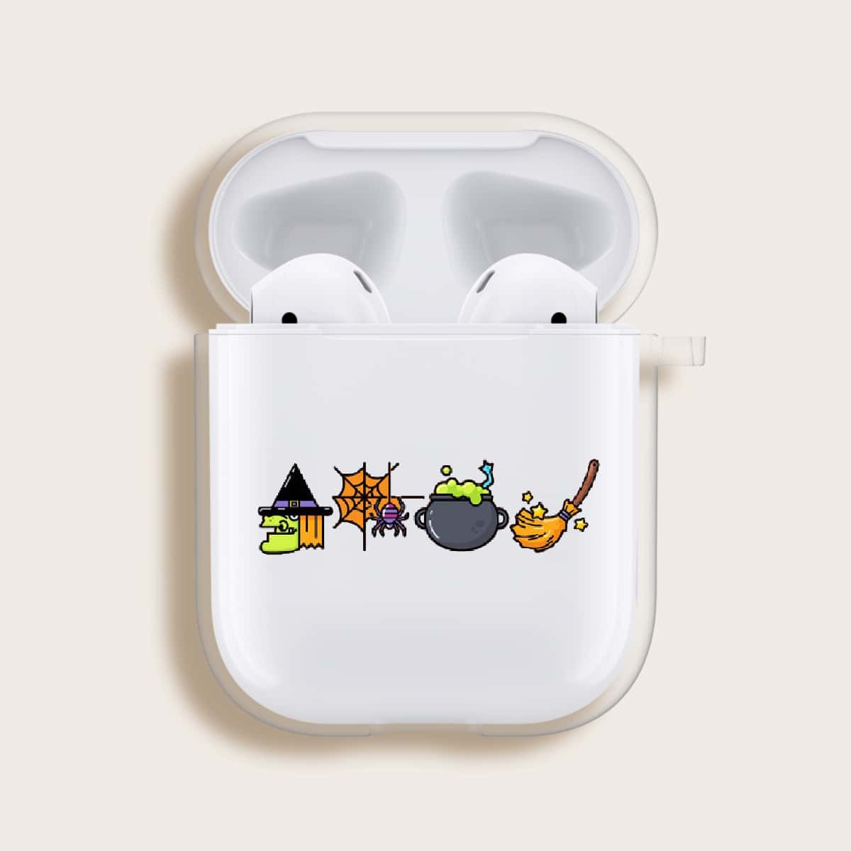 

Halloween Graphic Clear Airpods Case