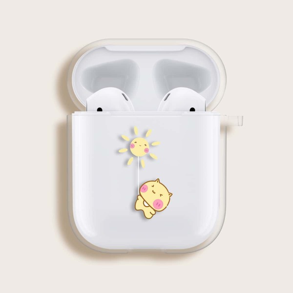 

Cartoon Graphic Clear Airpods Case