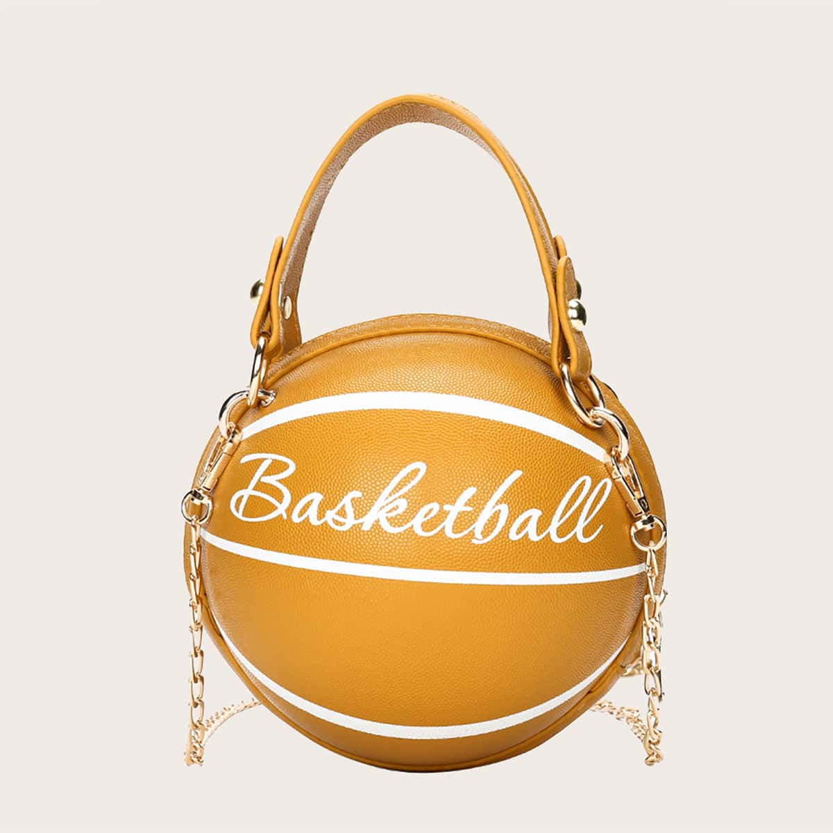 

Letter Graphic Box Bag, Yellow