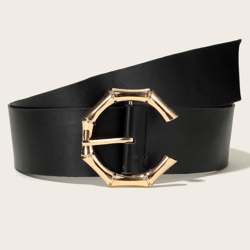 

Ring Buckle Belt, Black