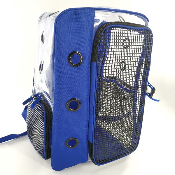

1pc Cat Outdoor Breathable Carrier Bag, Blue
