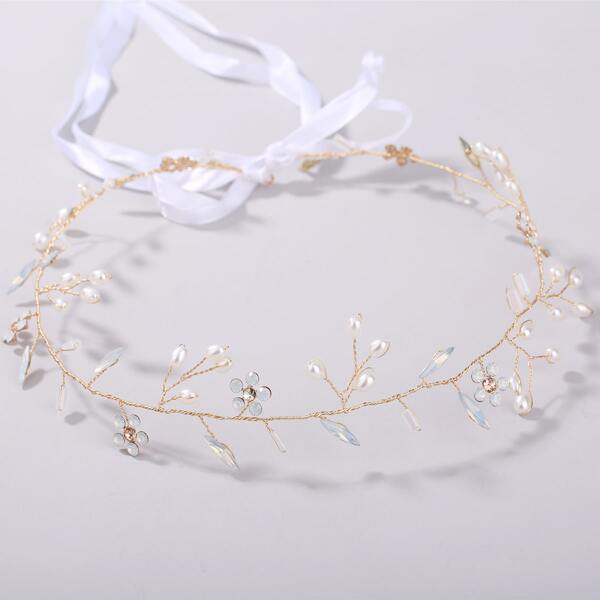 

Rhinestone Decor Hair Accessory, Gold