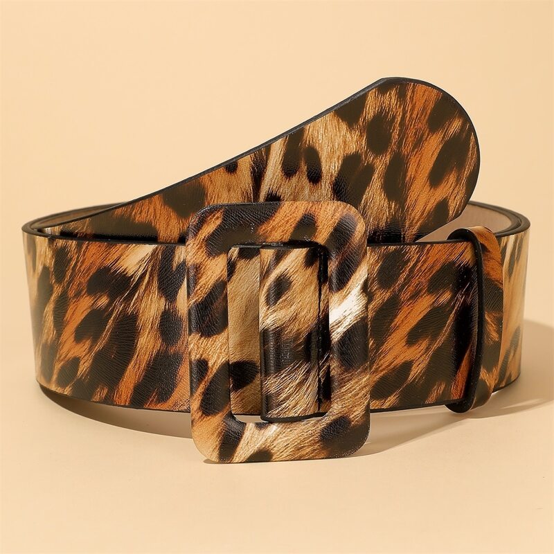

Leopard Buckle Belt, Multicolor