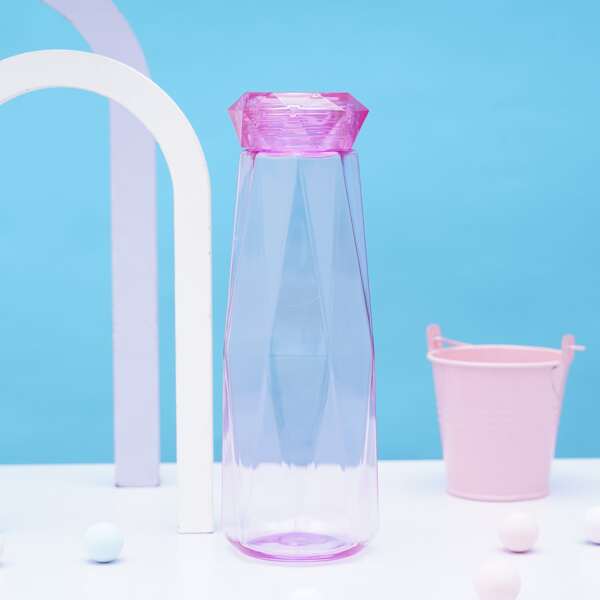

Clear Diamond Water Bottle, Purple