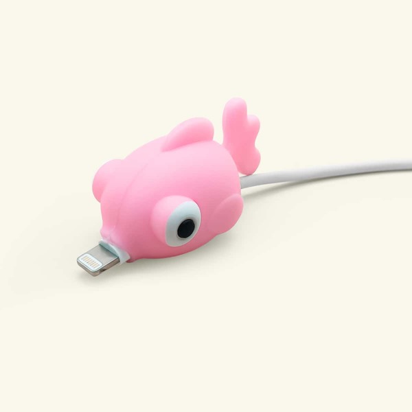 

Fish Shaped Phone Cable Protector, Pink
