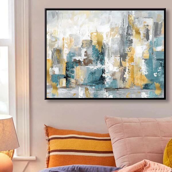 

Graphic Print Diamond Drawing Without Frame, Multicolor
