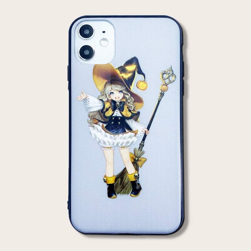

Halloween Little Witch iPhone Case, White