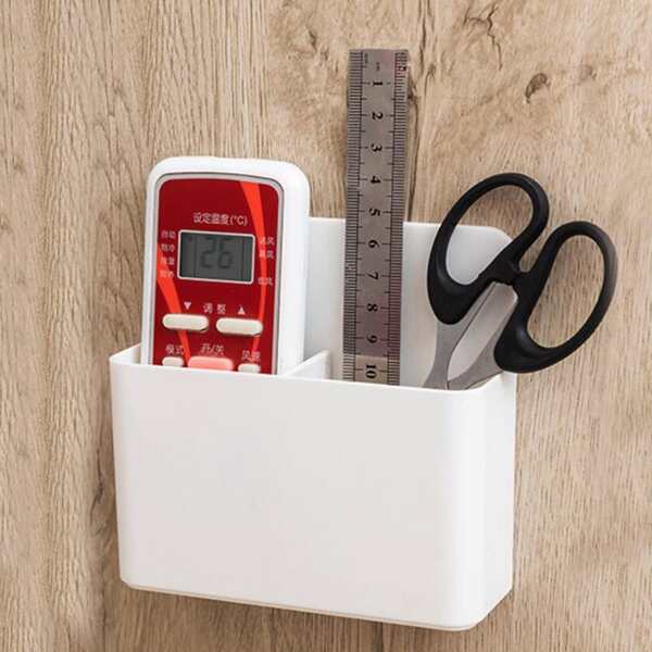 

1pc Wall Mounted Storage Box, White