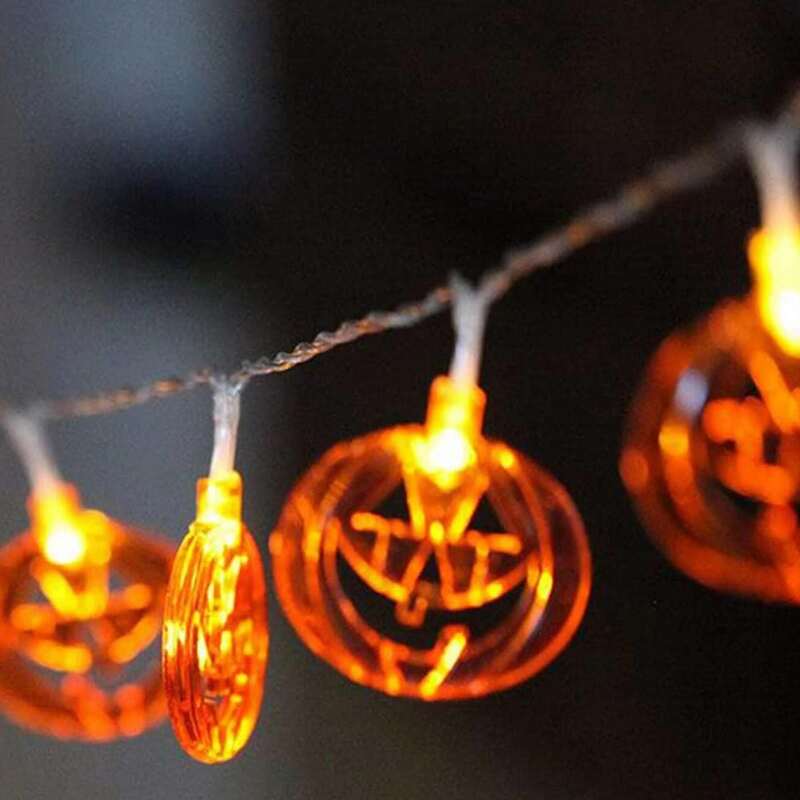 

1pc Halloween Pumpkin Decor String Light, Orange