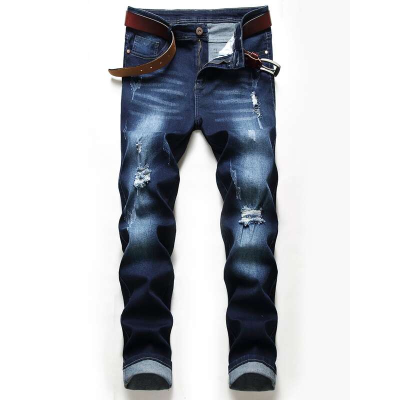 

Guys Ripped Jeans, Dark wash