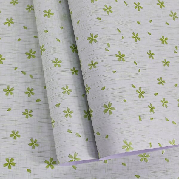 

1sheet Leaf Print Wallpaper Sticker, Green