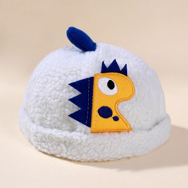 

Toddler Kids Cartoon Decor Landlord Hat, White