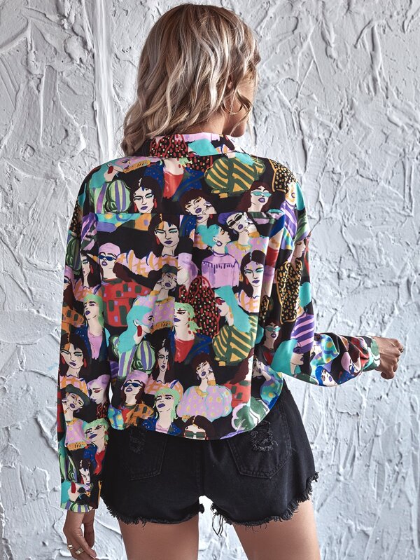 shein knot hem top