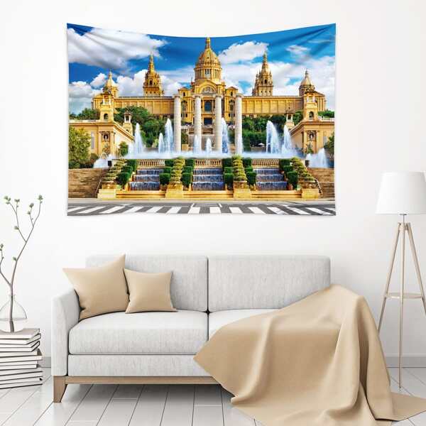 

Castle Print Tapestry, Multicolor