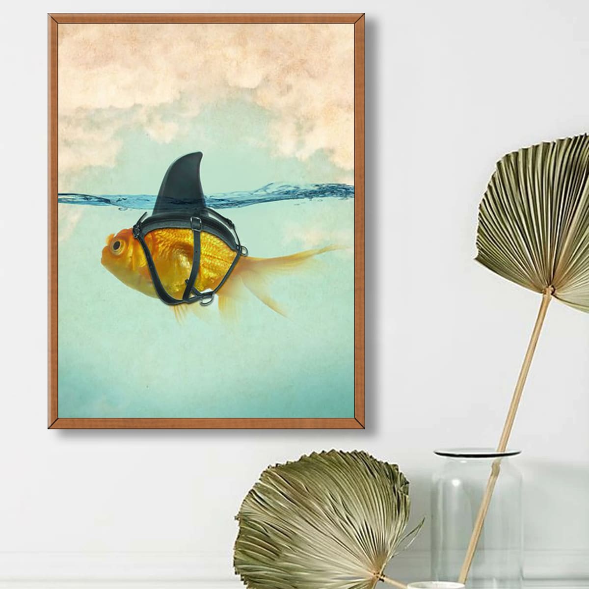 

Fish Print Diamond Drawing Without Frame, Multicolor