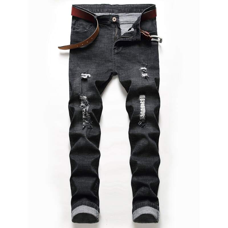 

Guys Ripped Jeans, Black