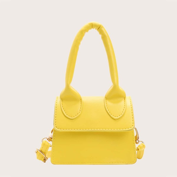 

Girls Top Handle Satchel Bag, Yellow