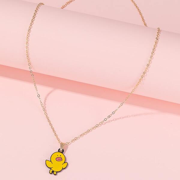 

Cartoon Animal Charm Necklace, Multicolor