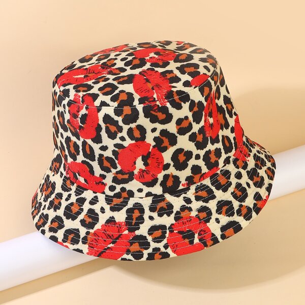 

Leopard Bucket Hat, Multicolor