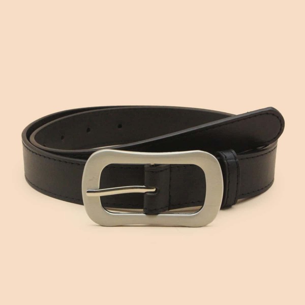 

Metal Buckle Belt, Black