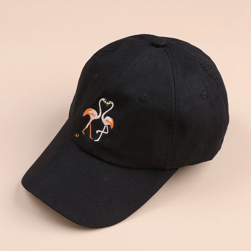 

Flamingo Baseball Cap, Black