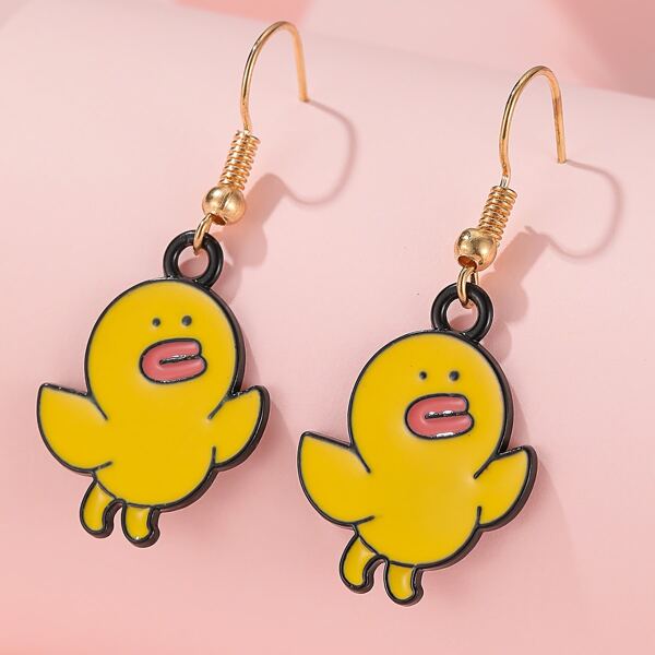 

Cartoon Animal Drop Earrings, Multicolor
