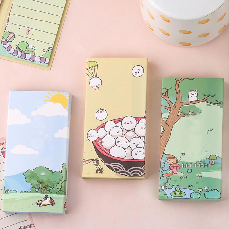 

1pc Cartoon Graphic Random Memo Pad, Multicolor