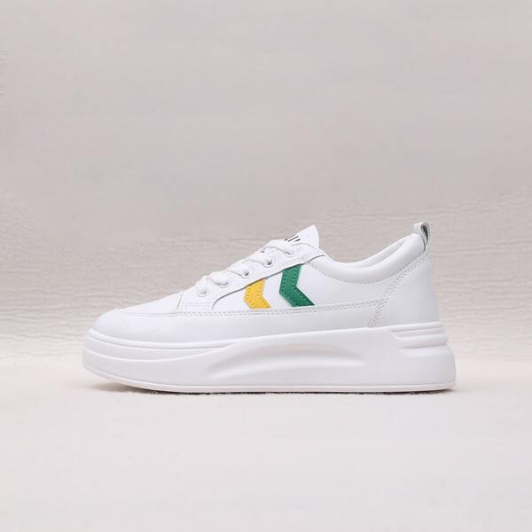 

Lace Up Front Chunky Skate Shoes, White
