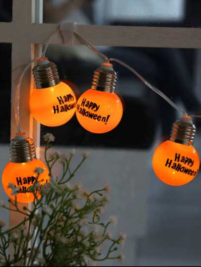 1шт Лампочная гирлянда с лампочками на Хэллоуин 10шт